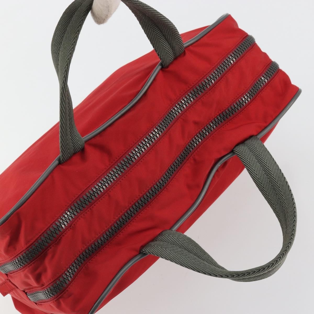 Prada Sport Nylon Red Nylon Tote Bag Bag (Pre-Owned)
