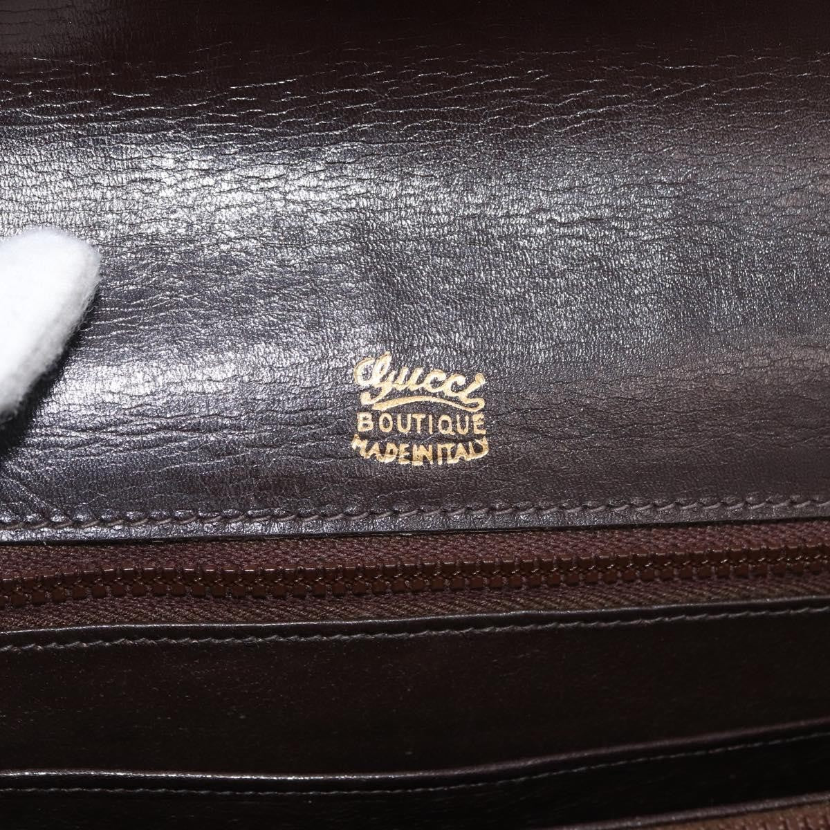 Gucci Vintage Leather Brown Leather Shoulder Bag Bag (Pre-Owned)