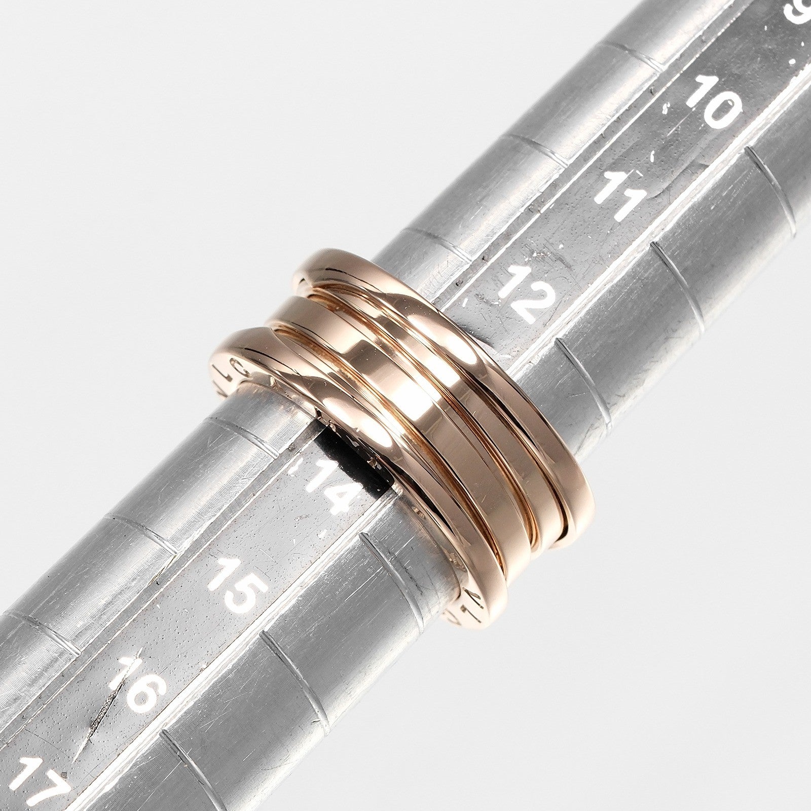 Bvlgari B.Zero1 Three Band 18K Rose Gold Gold Pink_Gold Ring Jewelry (Pre-Owned)