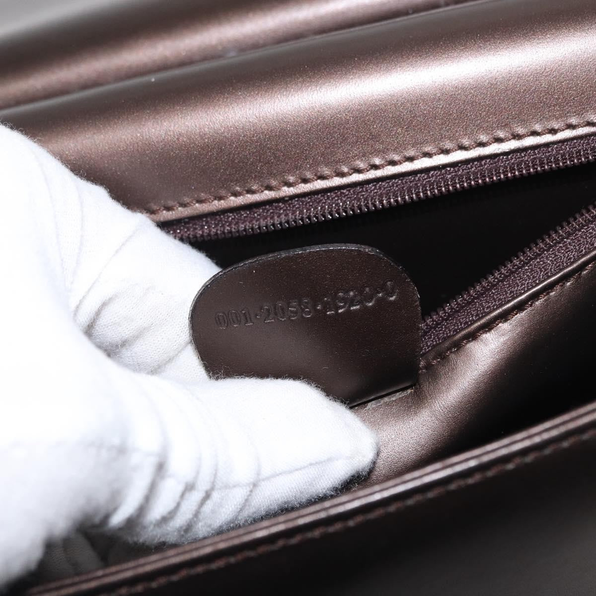 Gucci Vintage Leather Brown Leather Shoulder Bag Bag (Pre-Owned)