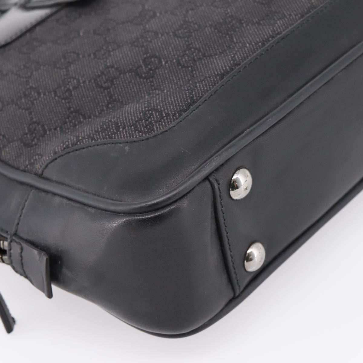 Gucci Gg Supreme Gg Canvas Black Canvas Handbag (Pre-Owned)