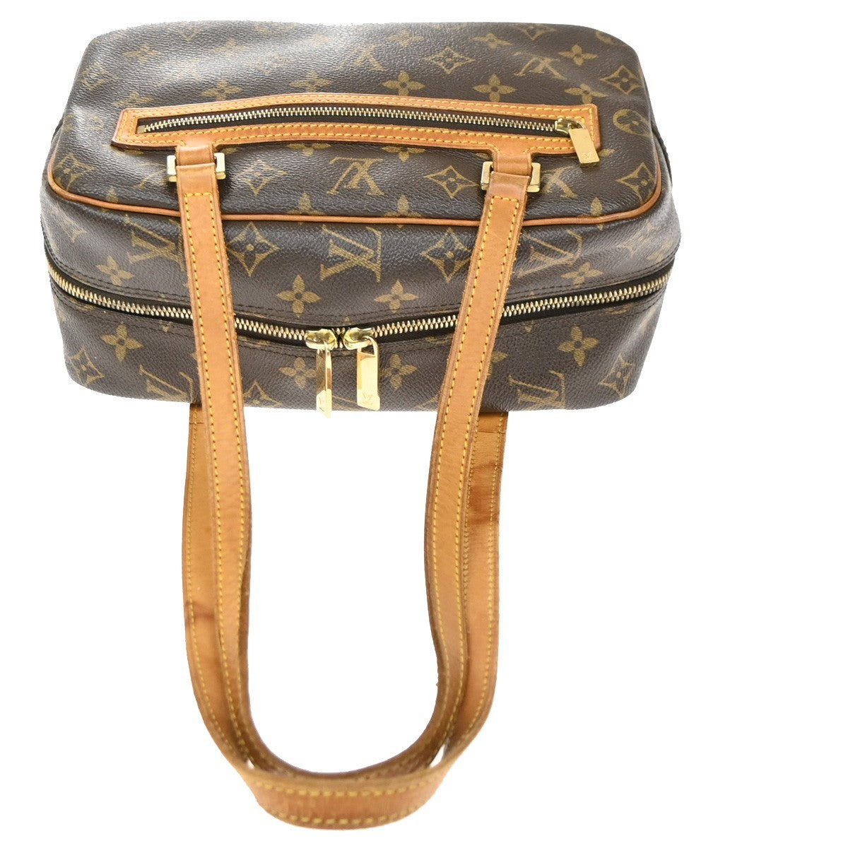 Louis Vuitton Cite Monogram Canvas Brown Canvas Handbag (Pre-Owned)