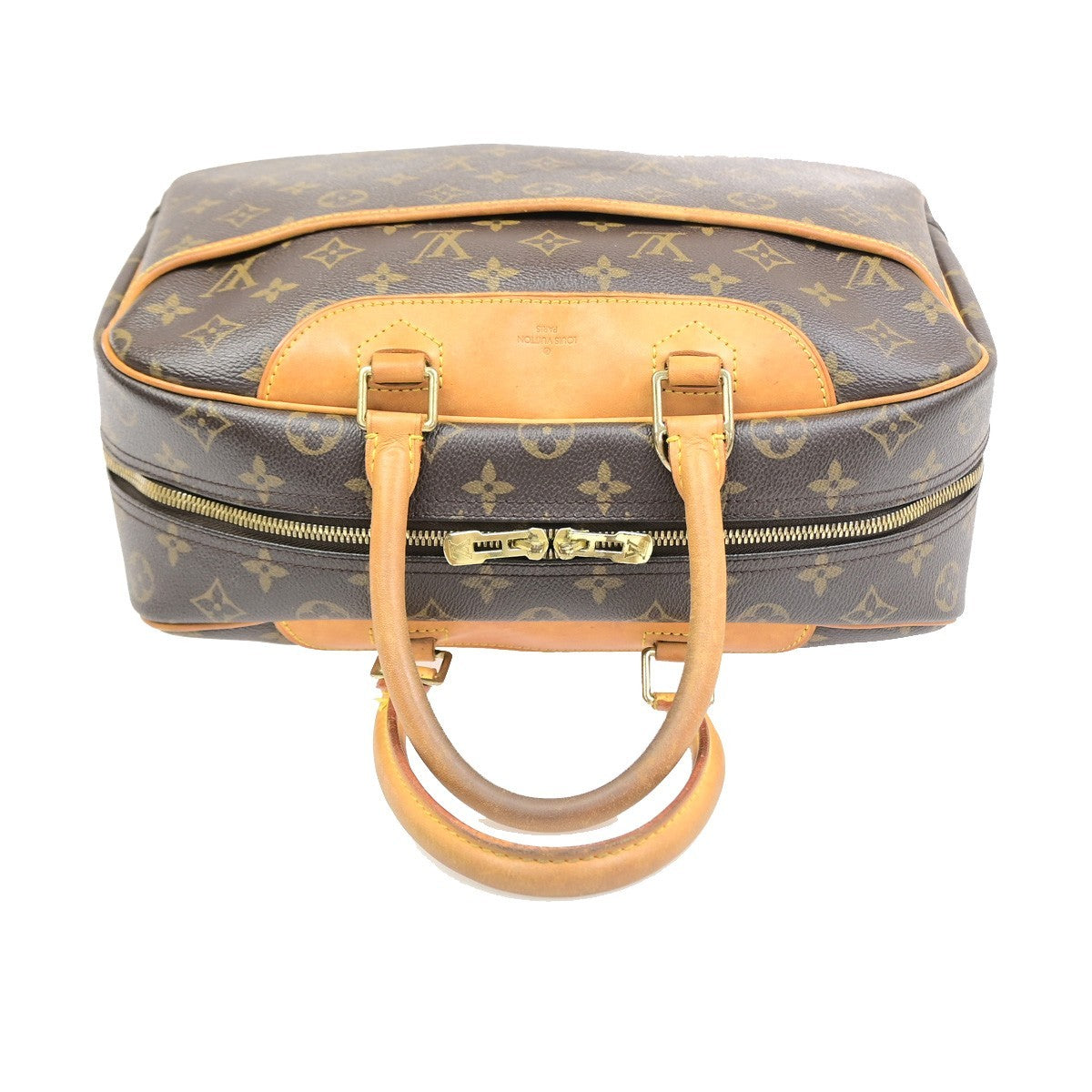 Louis Vuitton Deauville Monogram Canvas Brown Canvas Handbag (Pre-Owned)
