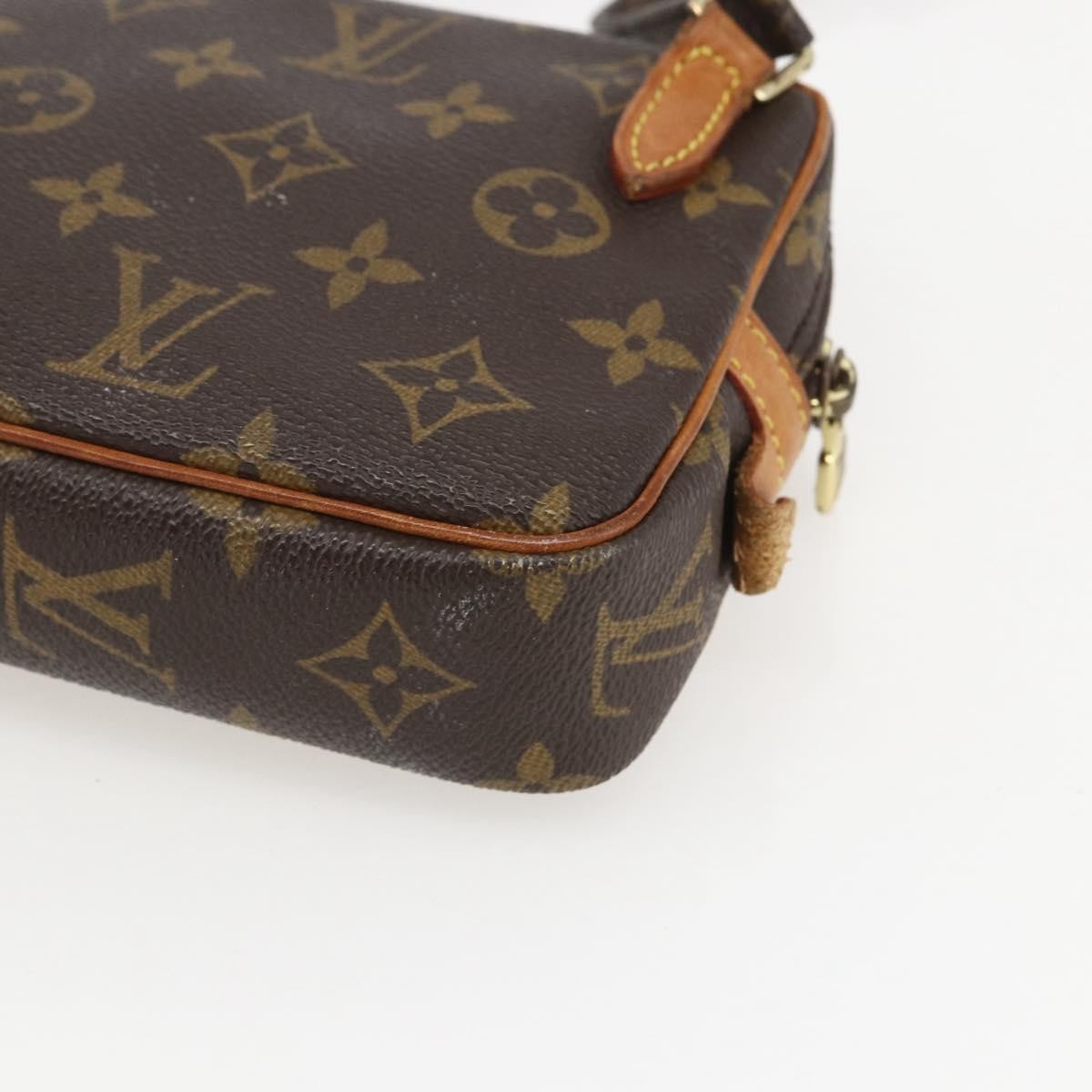 Louis Vuitton Pochette Marly Bandouliere Monogram Canvas Brown Canvas Handbag (Pre-Owned)