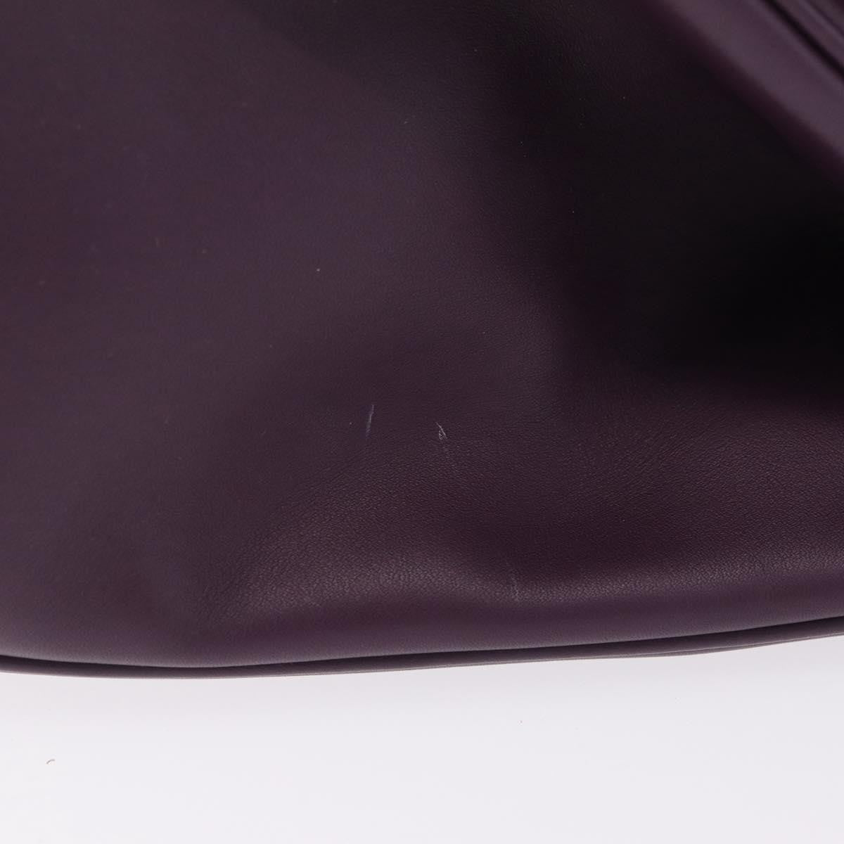 Salvatore Ferragamo Studio Satchel Leather Purple Leather Handbag (Pre-Owned)
