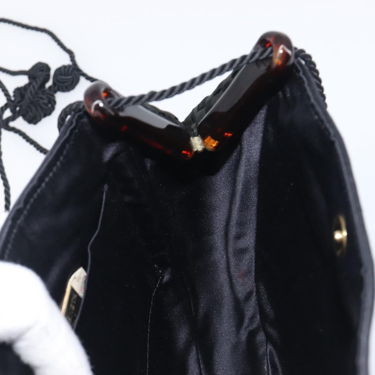 Bottega Veneta Vintage Intrecciato Hobo Nylon Black Nylon Shoulder Bag Bag (Pre-Owned)