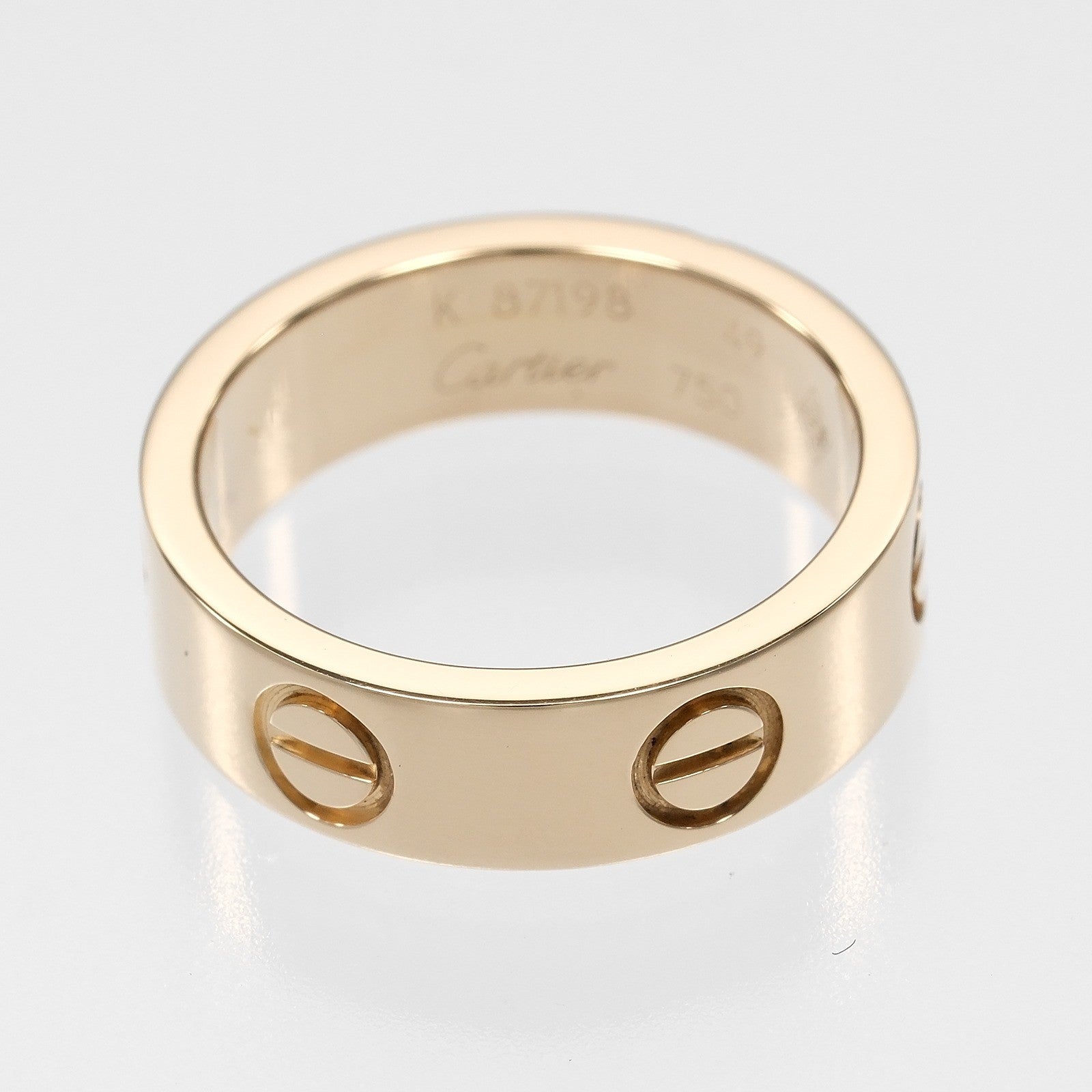 Cartier Love Wedding Band 18K Yellow Gold Gold Yellow_Gold Ring Jewelry (Pre-Owned)