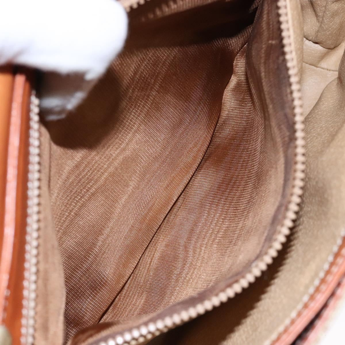 Celine Vintage Macadam Canvas And Leather Beige Canvas Bag (Pre-Owned)