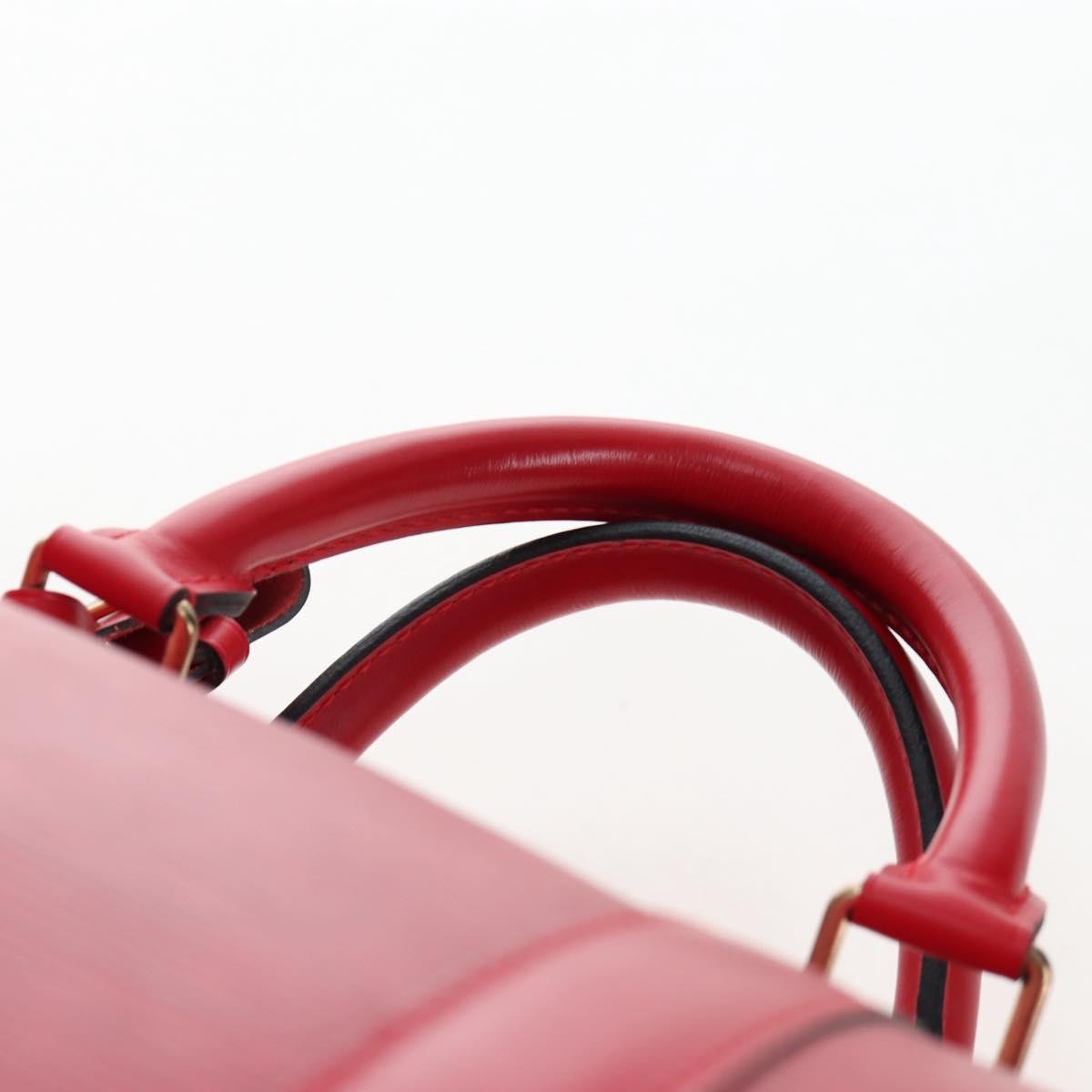 Louis Vuitton Keepall Epi Red Leather Travel Bag Bag (Pre-Owned)