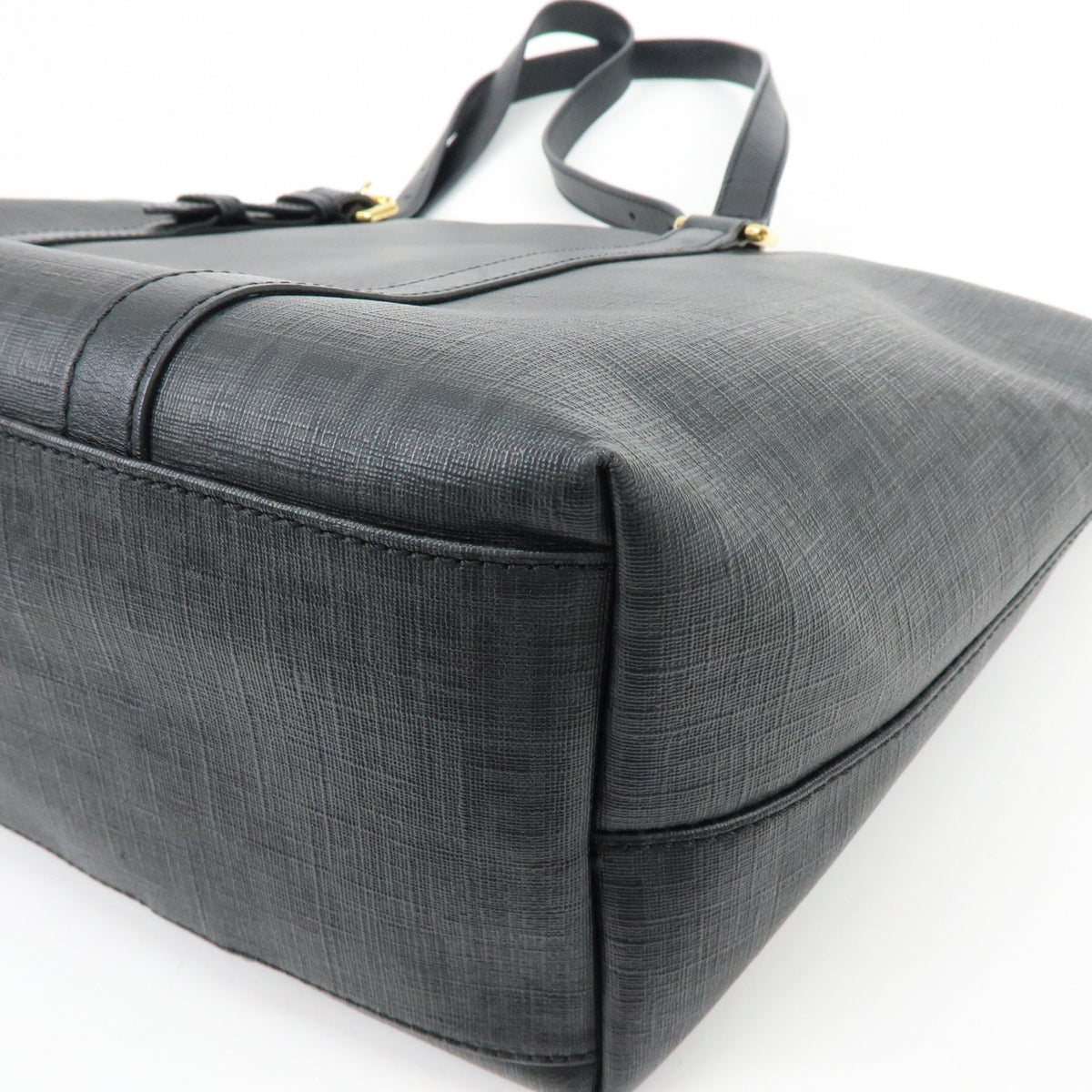 Fendi Superstar Zucchino Coated Canvas Black Canvas Tote Bag Bag (Pre-Owned)