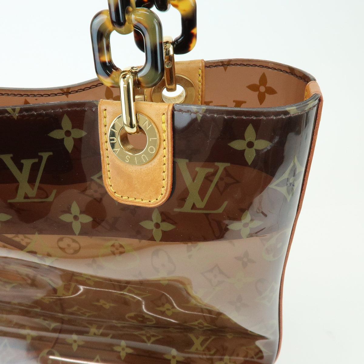 Louis Vuitton Sac Ambre Monogram Vinyl Brown Plastic Handbag (Pre-Owned)