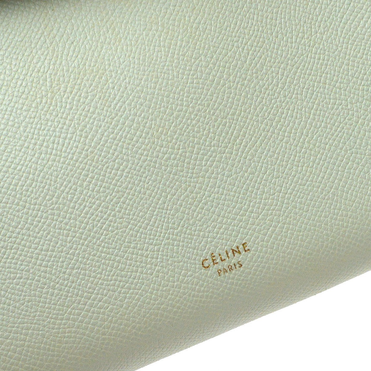 Celine Belt Textured Leather Blue Leather Handbag (Pre-Owned)