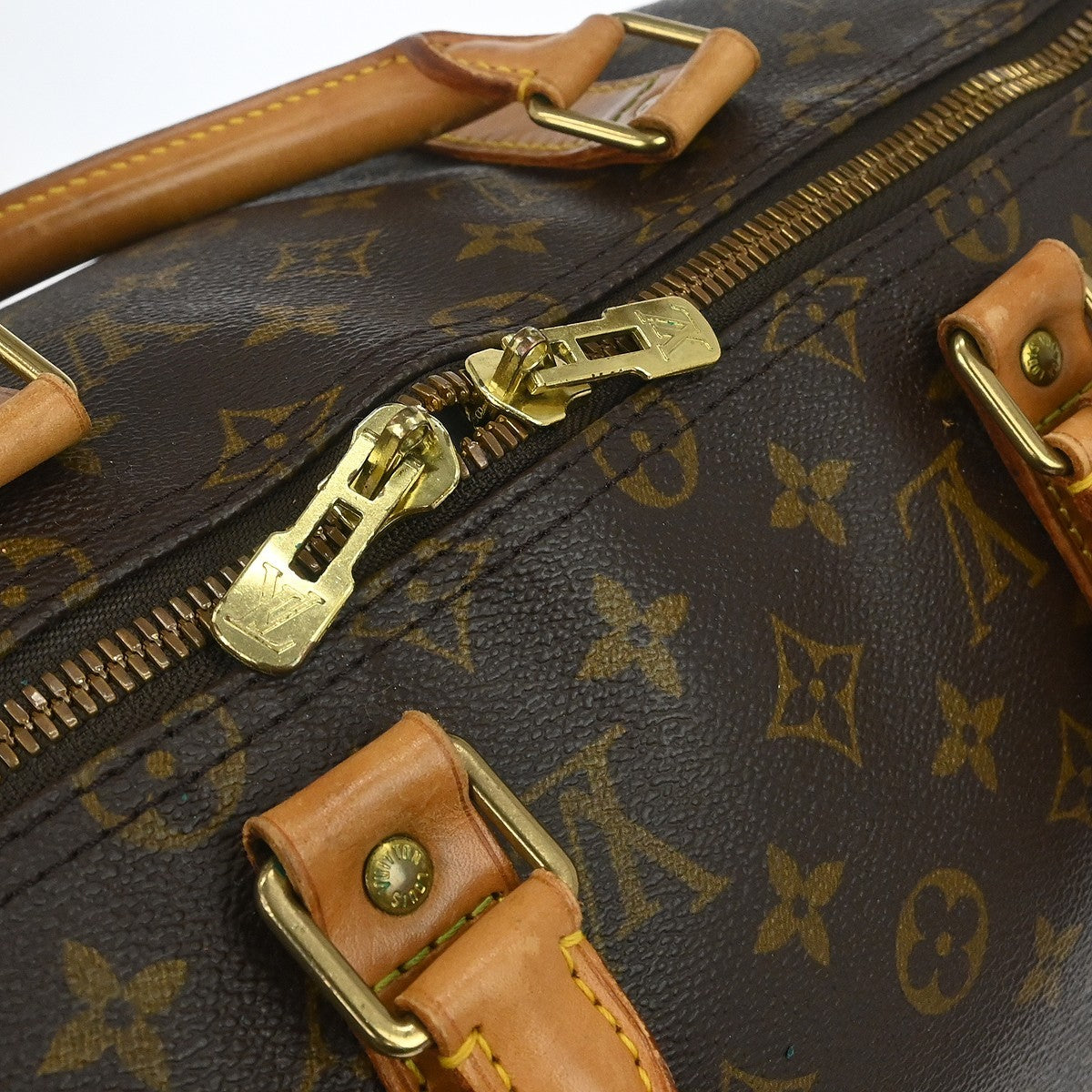 Louis Vuitton Keepall Monogram Brown Canvas Travel Bag Bag (Pre-Owned)