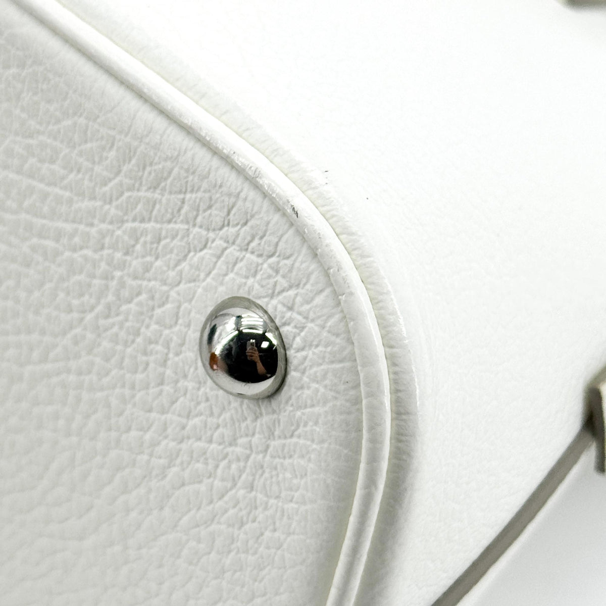 Maison Margiela Femme Micro Sac 5Ac Leather White Leather Shoulder Bag Bag (Pre-Owned)