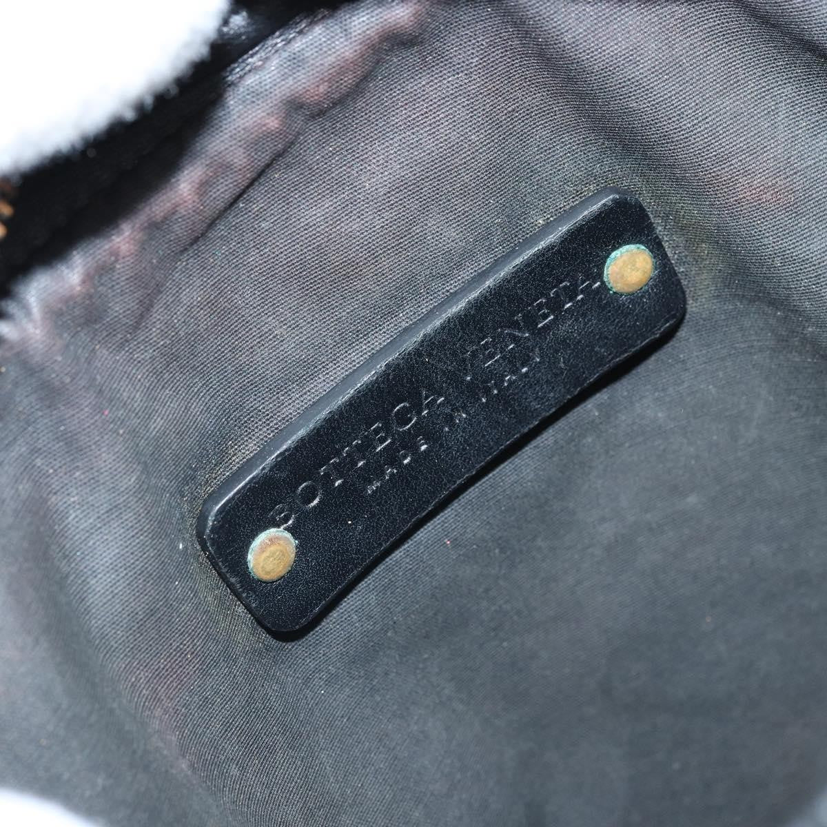Bottega Veneta 76 Shoulder Intrecciato Goatskin Black Leather Shoulder Bag Bag (Pre-Owned)