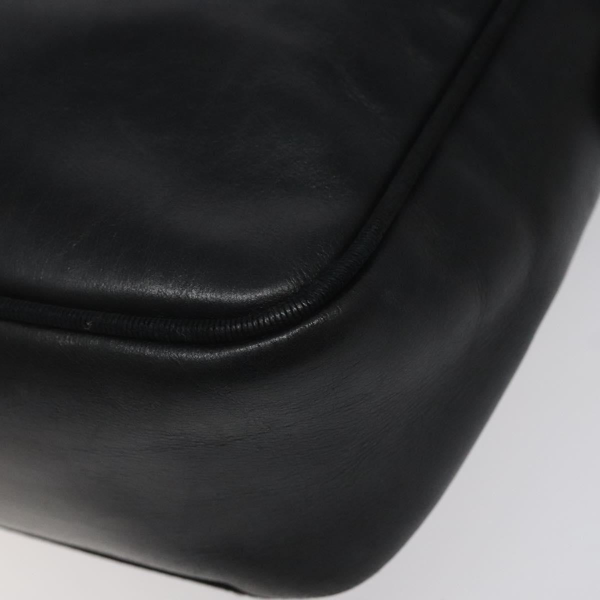 Salvatore Ferragamo Vara Bow Camera Leather Black Leather Shoulder Bag Bag (Pre-Owned)
