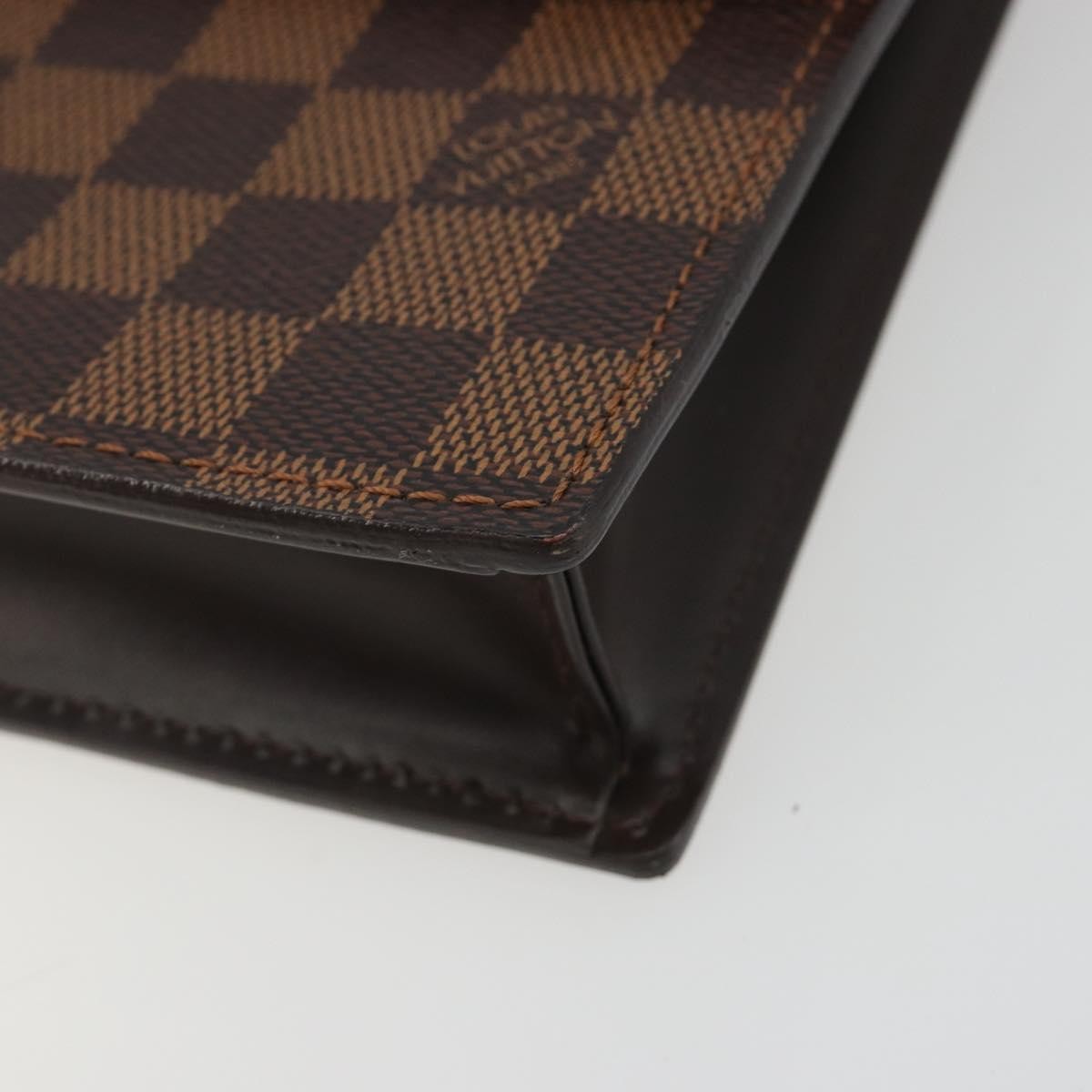 Louis Vuitton Portobello Messenger Damier Ebene Brown Canvas Shoulder Bag Bag (Pre-Owned)