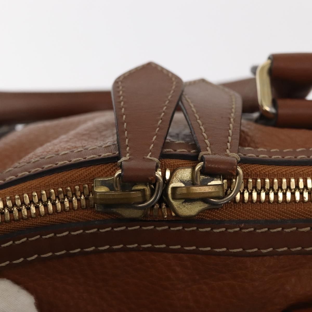 Burberry Orchard Smooth Leather Brown Leather Handbag (Pre-Owned)