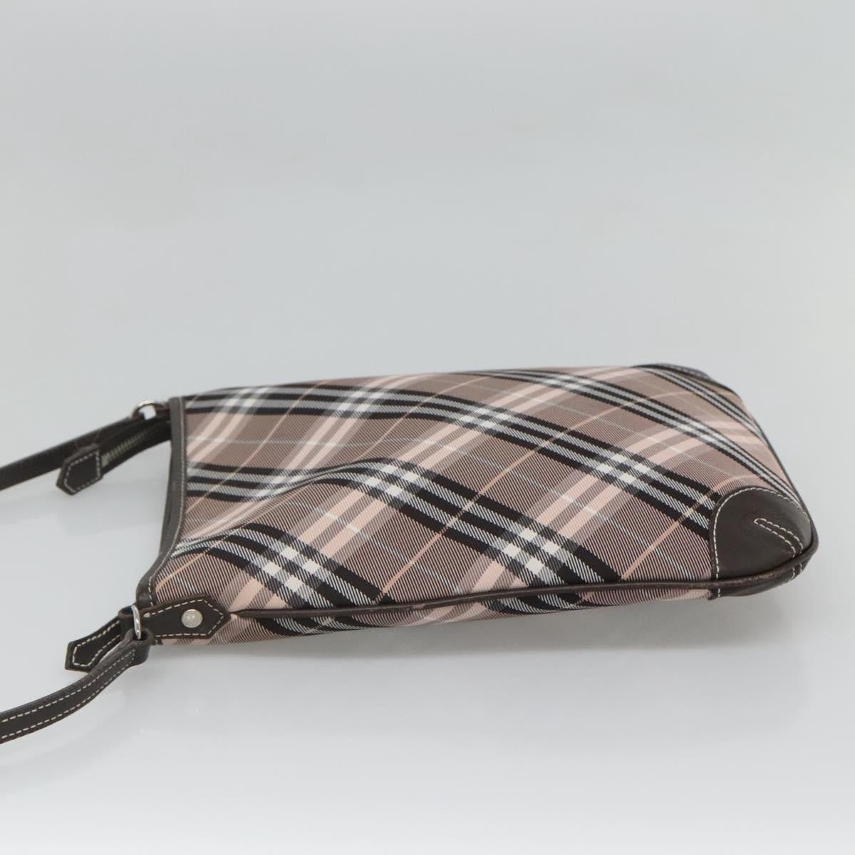 Burberry Nova Check Blue Label Canvas Pink Canvas Shoulder Bag Bag (Pre-Owned)