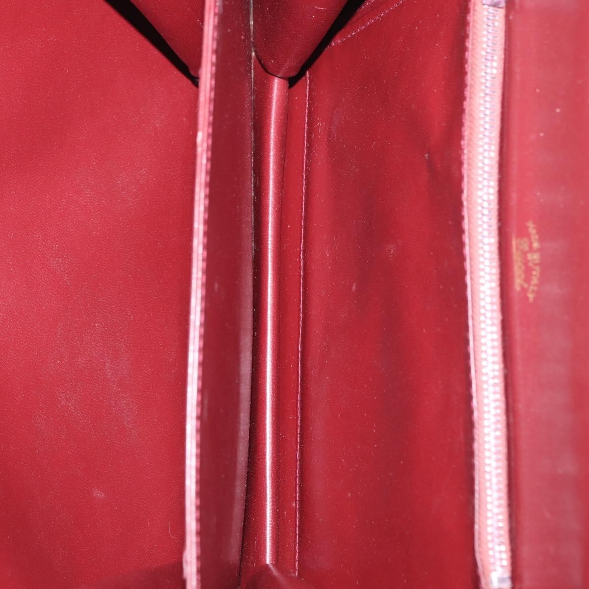 Gucci Vintage Leather Burgundy Leather Handbag (Pre-Owned)