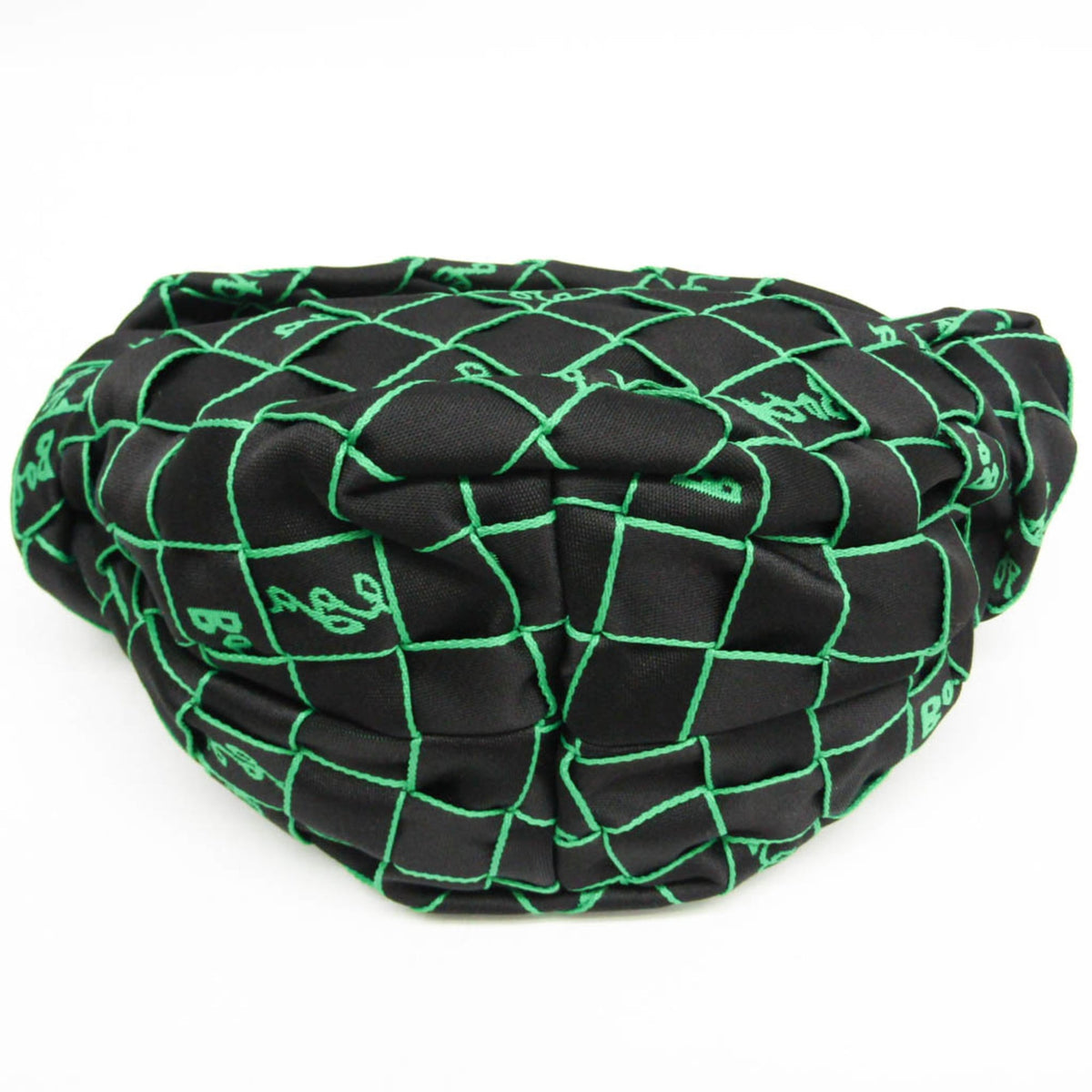 Bottega Veneta Double Knot Hobo Intrecciato Effect Jacquard Multicolour Nylon Shoulder Bag Bag (Pre-Owned)