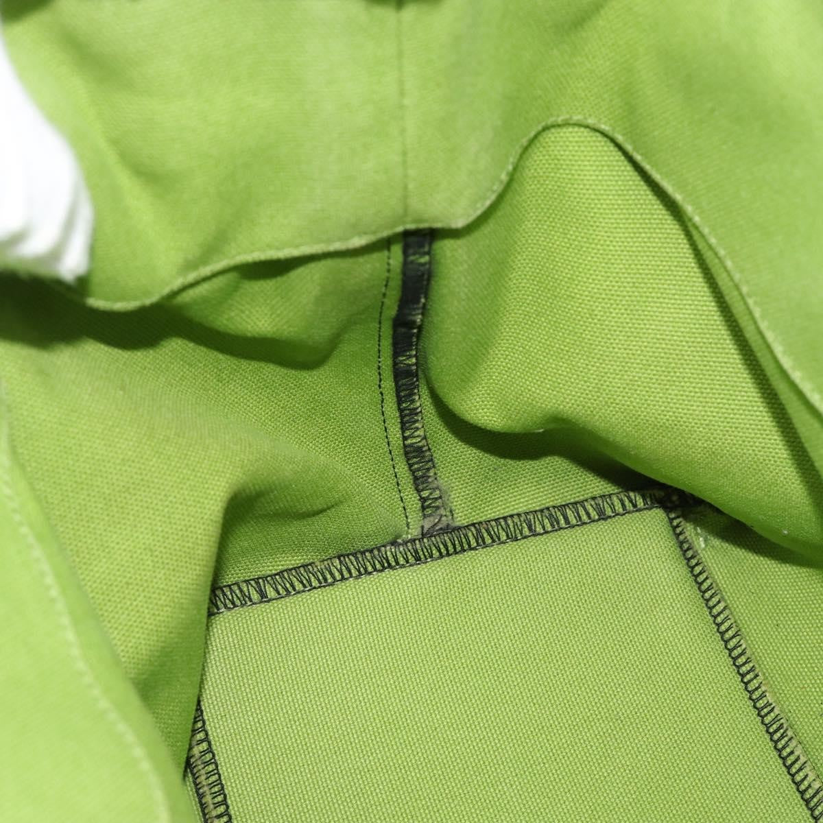 Bottega Veneta Vintage Canvas Green Canvas Tote Bag Bag (Pre-Owned)