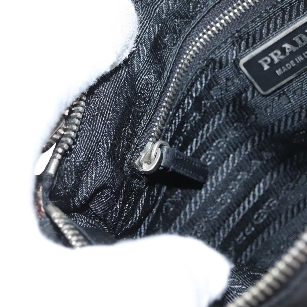 Prada Vintage Tessuto Black Nylon Shoulder Bag Bag (Pre-Owned)