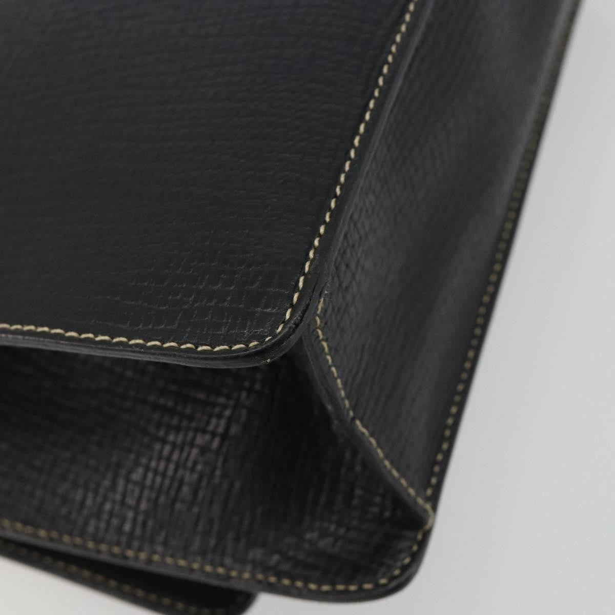 Loewe Barcelona Top Handle Leather Black Leather Handbag (Pre-Owned)