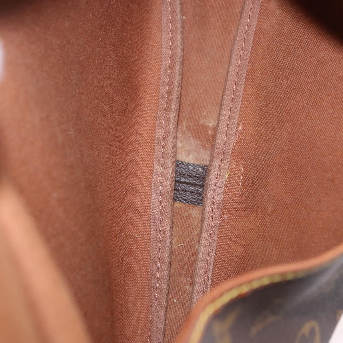 Louis Vuitton Saumur Monogram Brown Canvas Shoulder Bag Bag (Pre-Owned)