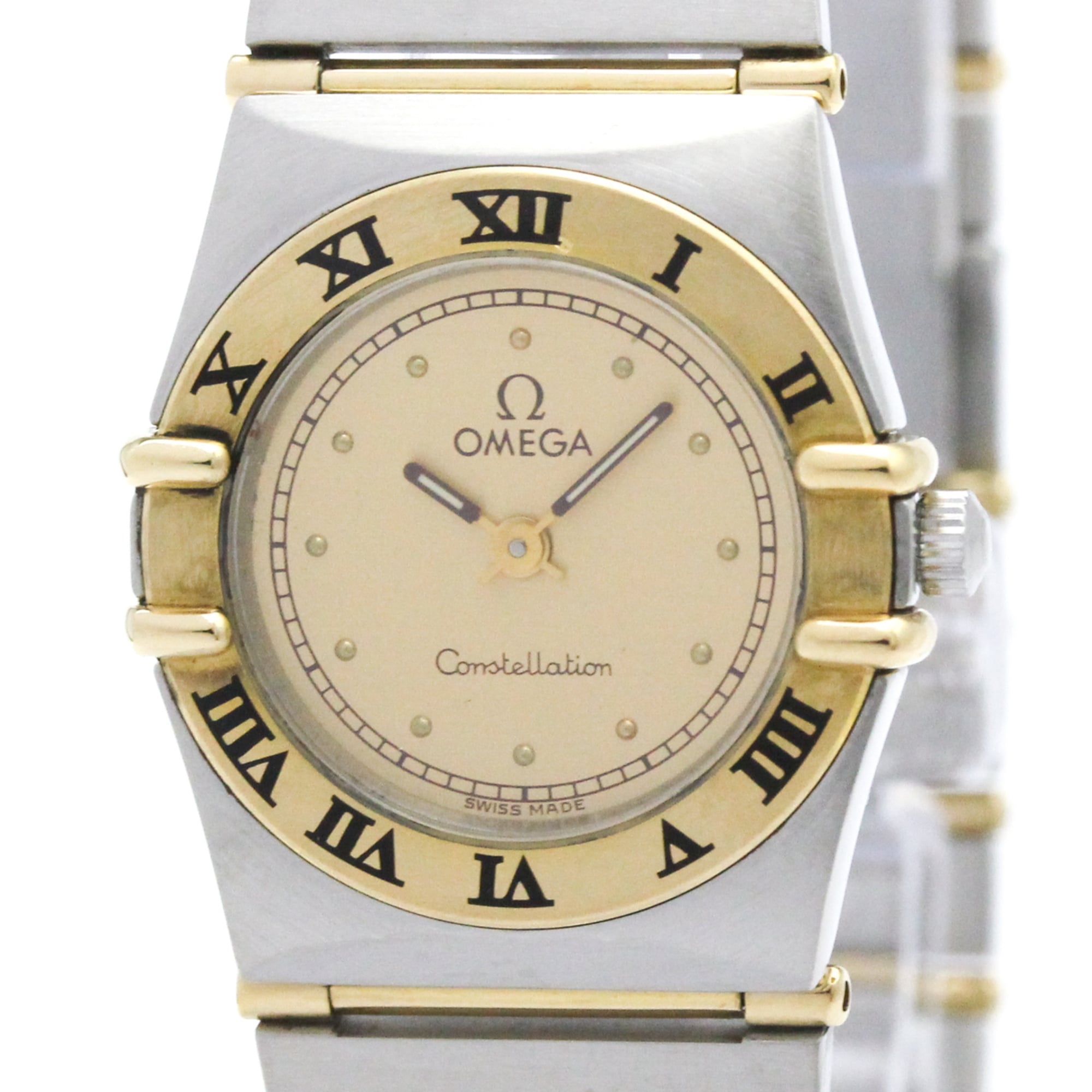 Omega Constellation Quartz Stainless Steel And Yellow Gold Watch (Pre-Owned)