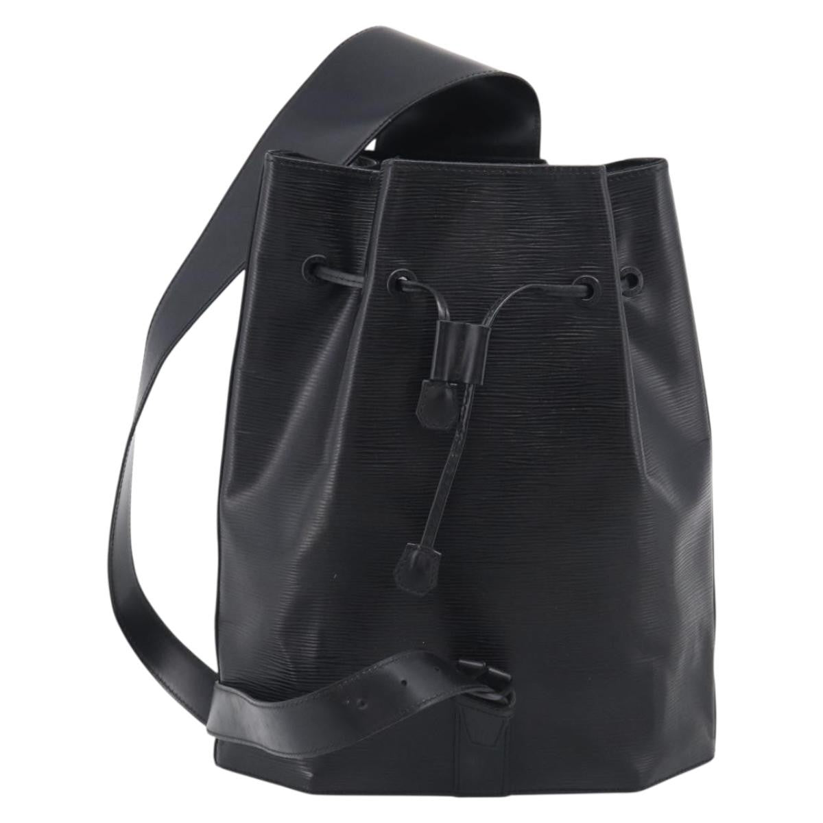 Louis Vuitton Sac A Dos Drawstring Epi Leather Black Leather Backpack Bag (Pre-Owned)