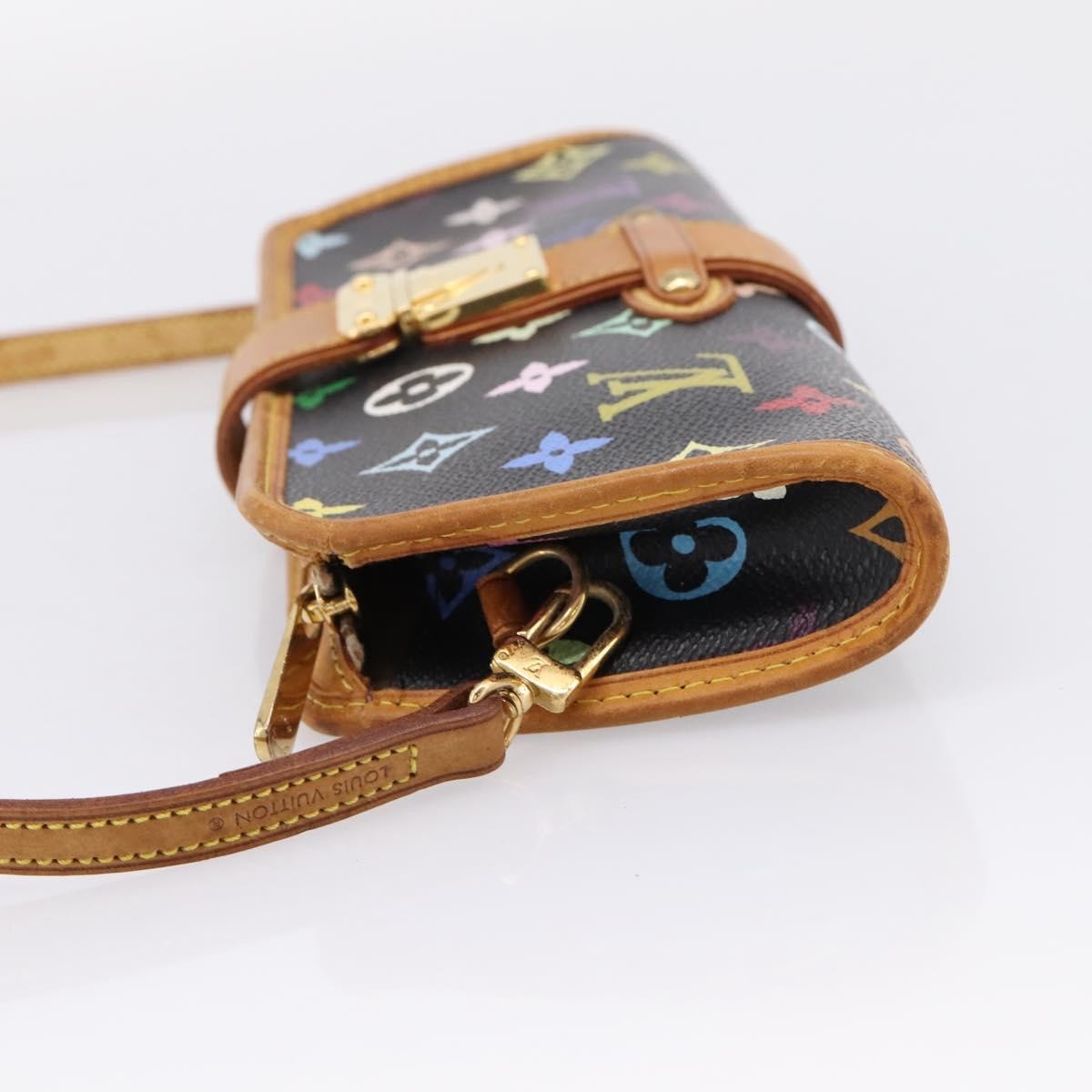 Louis Vuitton Shirley Monogram Multicolor Black Canvas Handbag (Pre-Owned)
