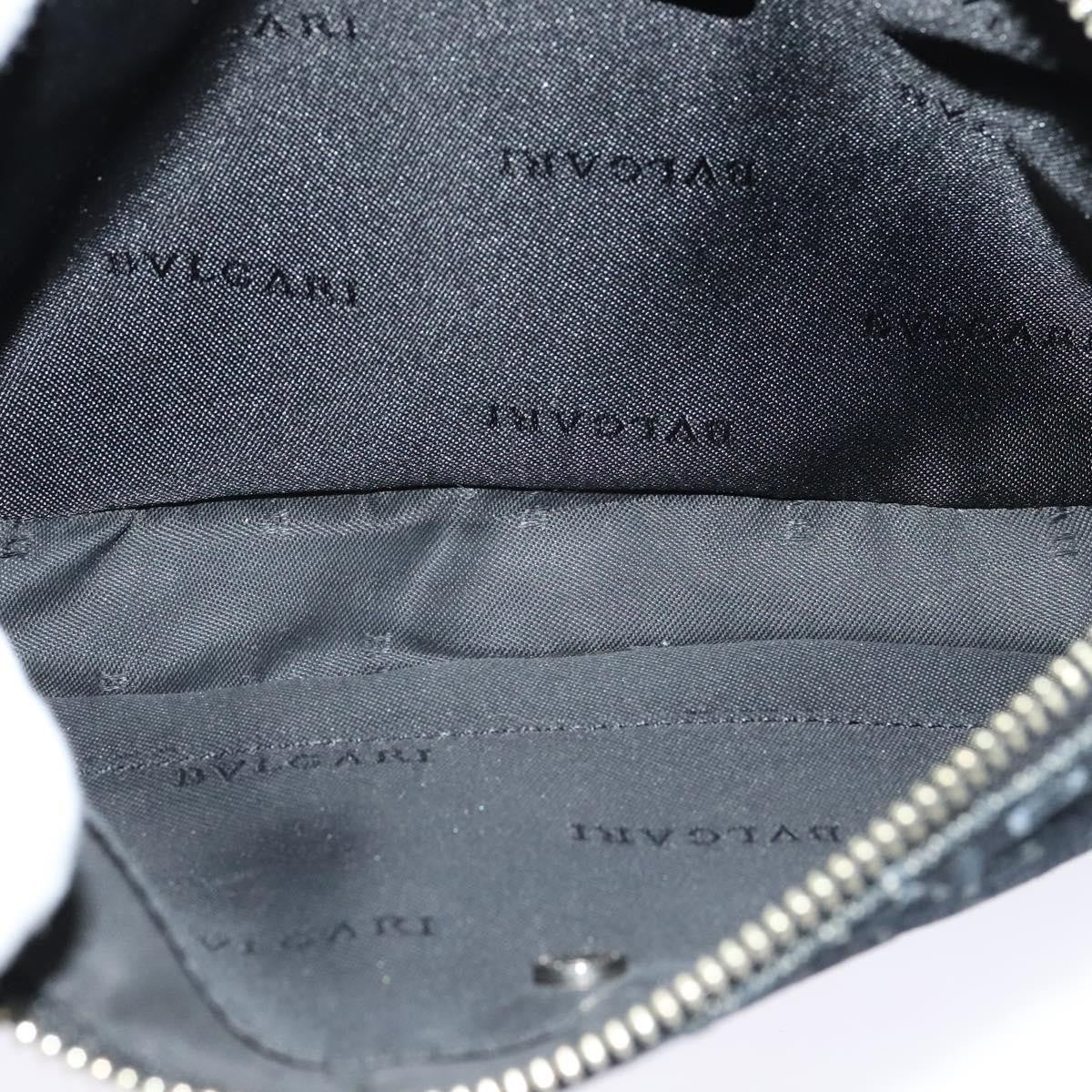 Bvlgari Logomania Canvas Black Canvas Shoulder Bag Bag (Pre-Owned)