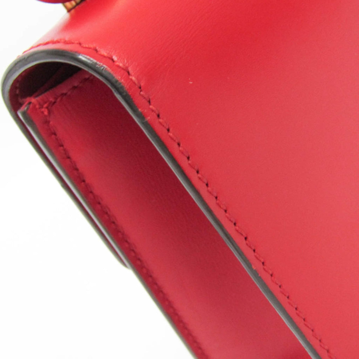 Gucci Sylvie Leather Red Leather Shoulder Bag Bag (Pre-Owned)