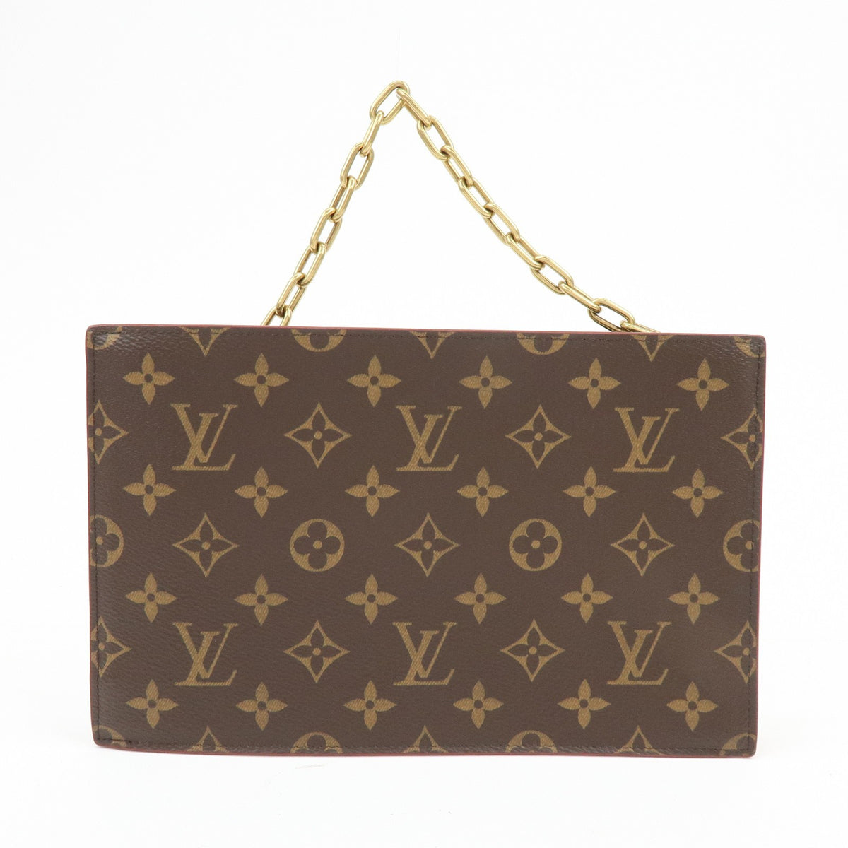 Louis Vuitton Legacy Chain Clutch Monogram Canvas Brown Canvas Clutche & Pouche Bag (Pre-Owned)