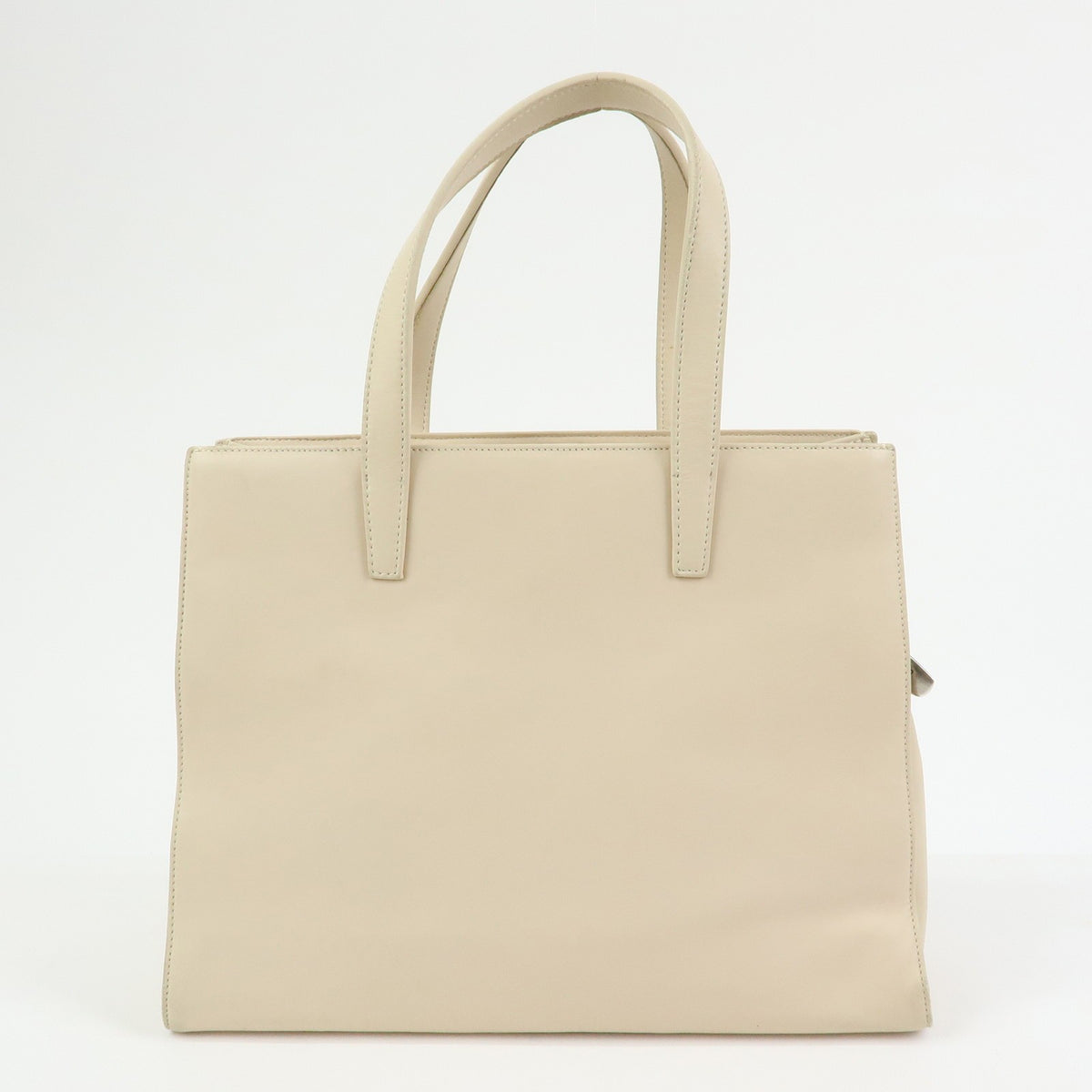 Loewe Anagram Leather Beige Leather Tote Bag Bag (Pre-Owned)