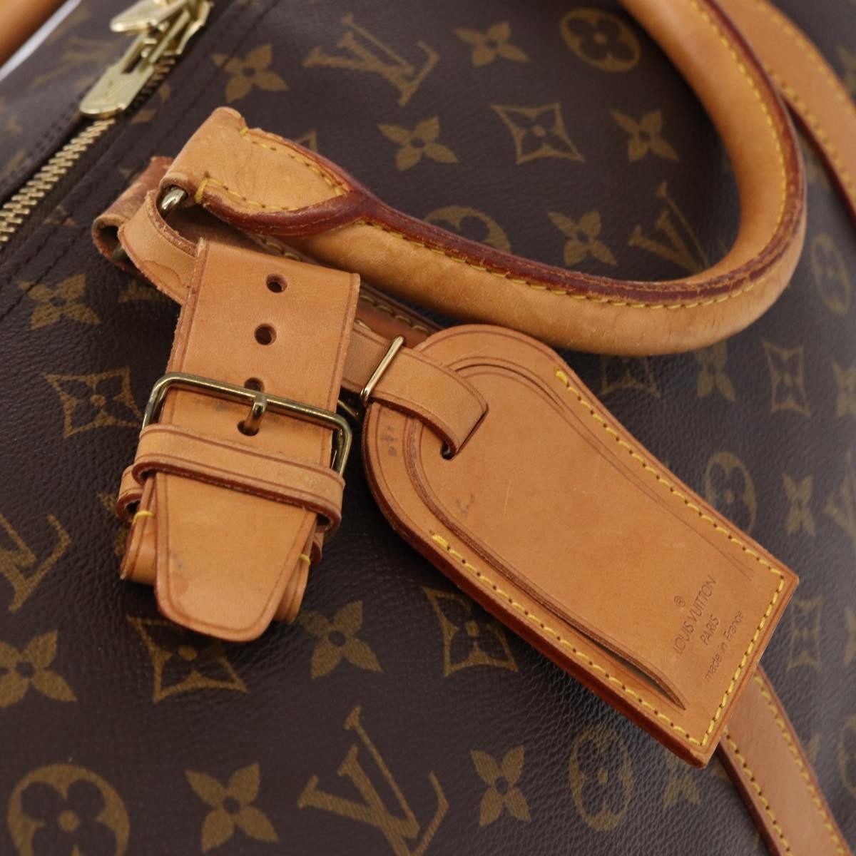 Louis Vuitton Keepall Monogram Brown Canvas Travel Bag Bag (Pre-Owned)