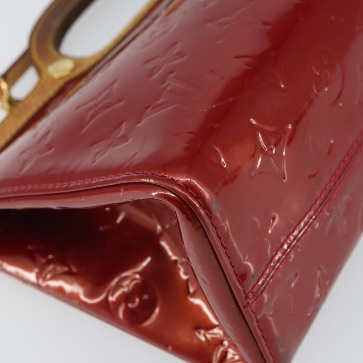 Louis Vuitton Roxbury Drive Monogram Vernis Red Patent_Leather Handbag (Pre-Owned)