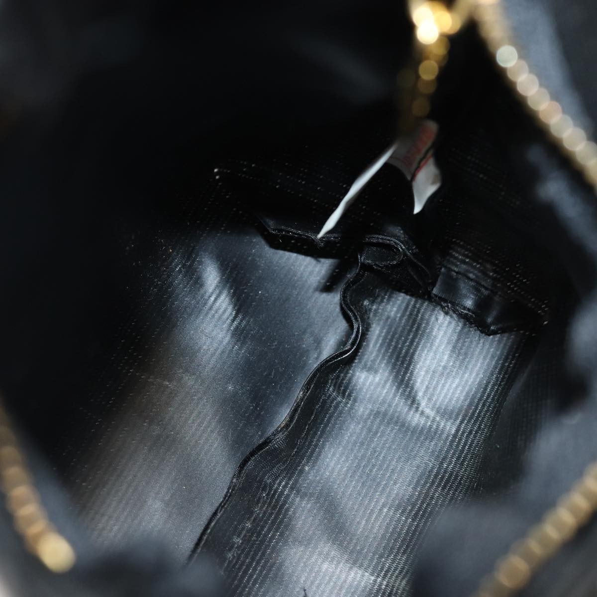 Celine Circle Logo Nylon Black Nylon Clutche & Pouche Bag (Pre-Owned)