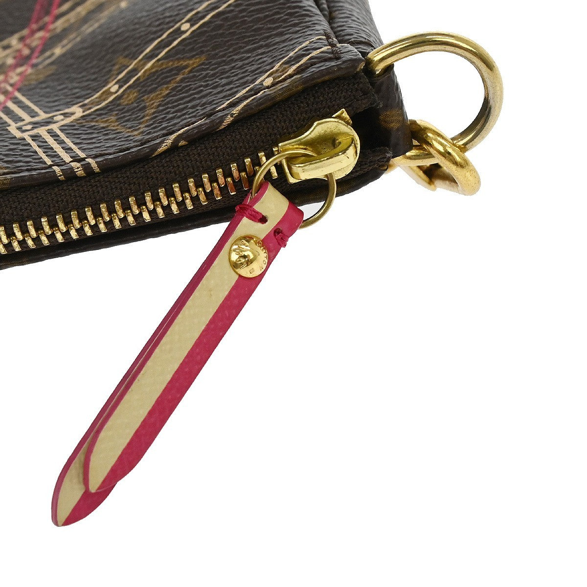 Louis Vuitton Mini Pochette Limited Brown Canvas Clutche & Pouche Bag (Pre-Owned)