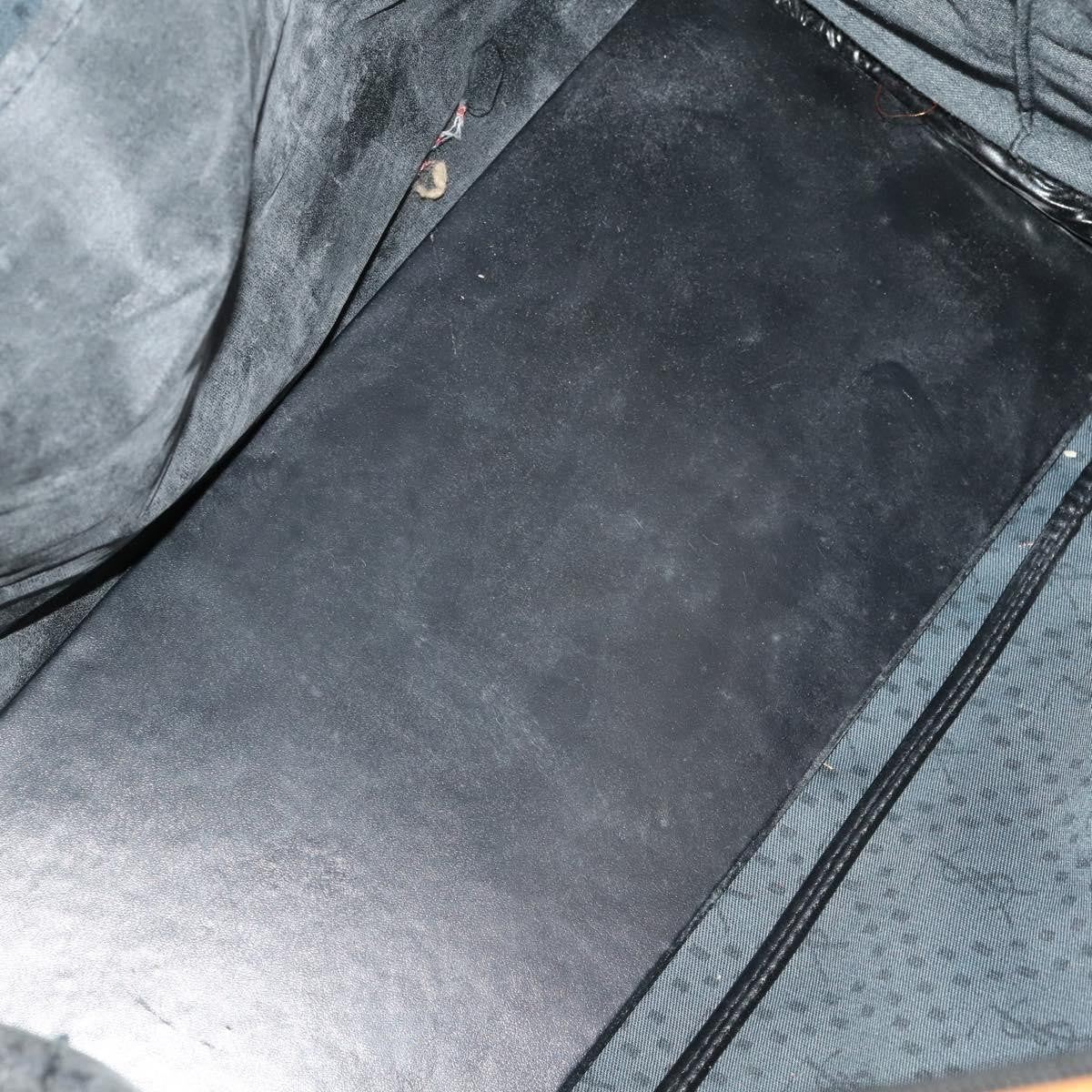Saint Laurent Vintage Boston Pvc Leather Black Pvc Travel Bag Bag (Pre-Owned)
