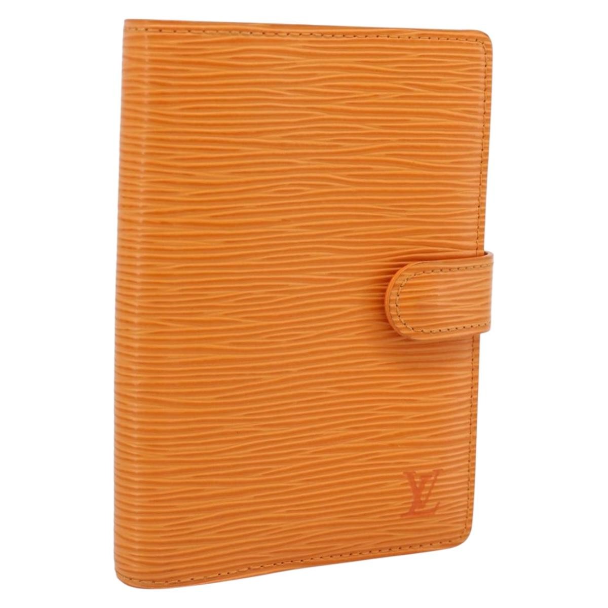 Louis Vuitton Agenda Cover Epi Leather Orange Leather Wallets Accessory (Pre-Owned)