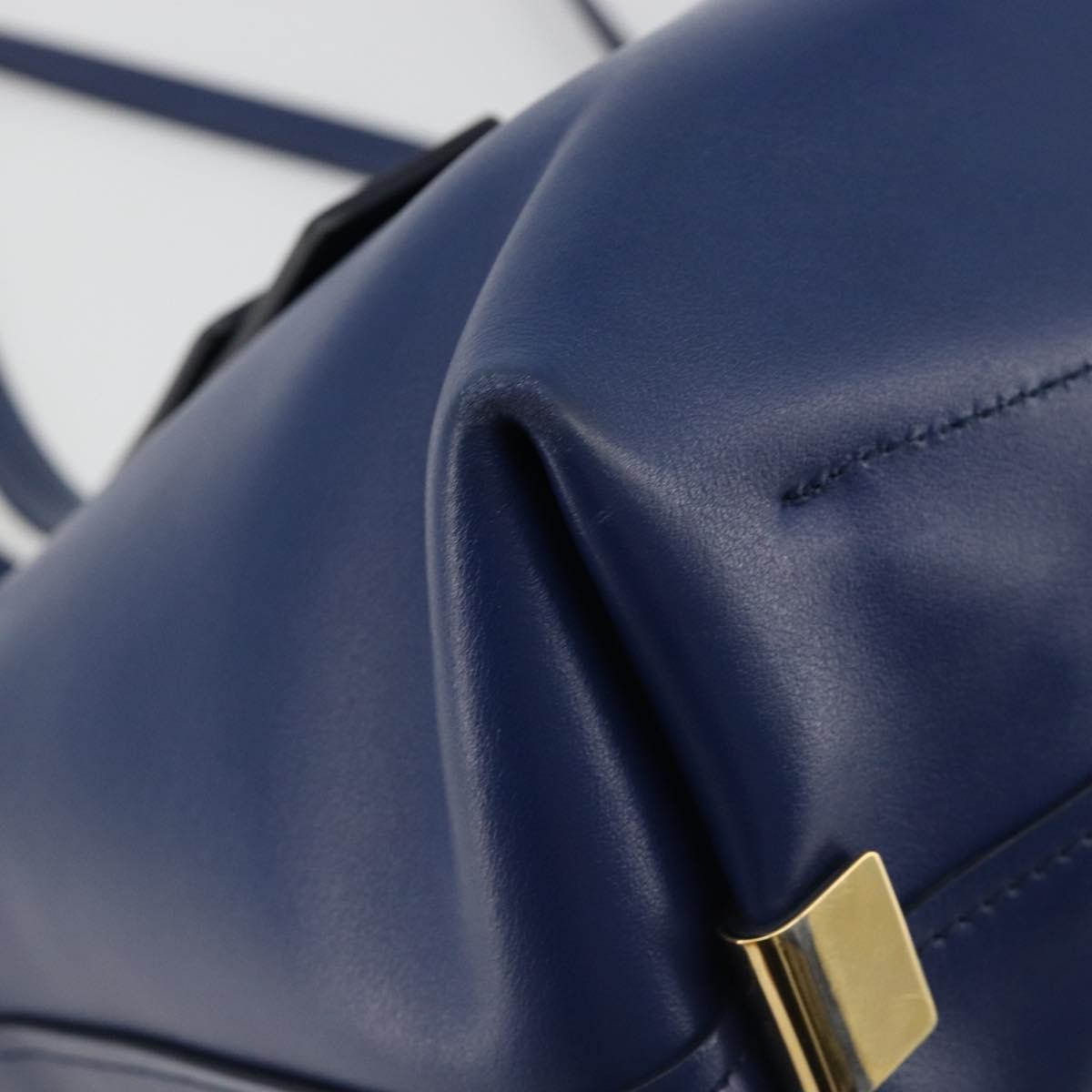 Chloe C Zipped Leather Blue Leather Tote Bag Bag (Pre-Owned)