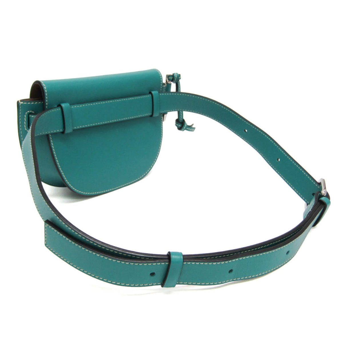 Loewe Gate Belt Leather Blue Leather Shoulder Bag Bag (Pre-Owned)