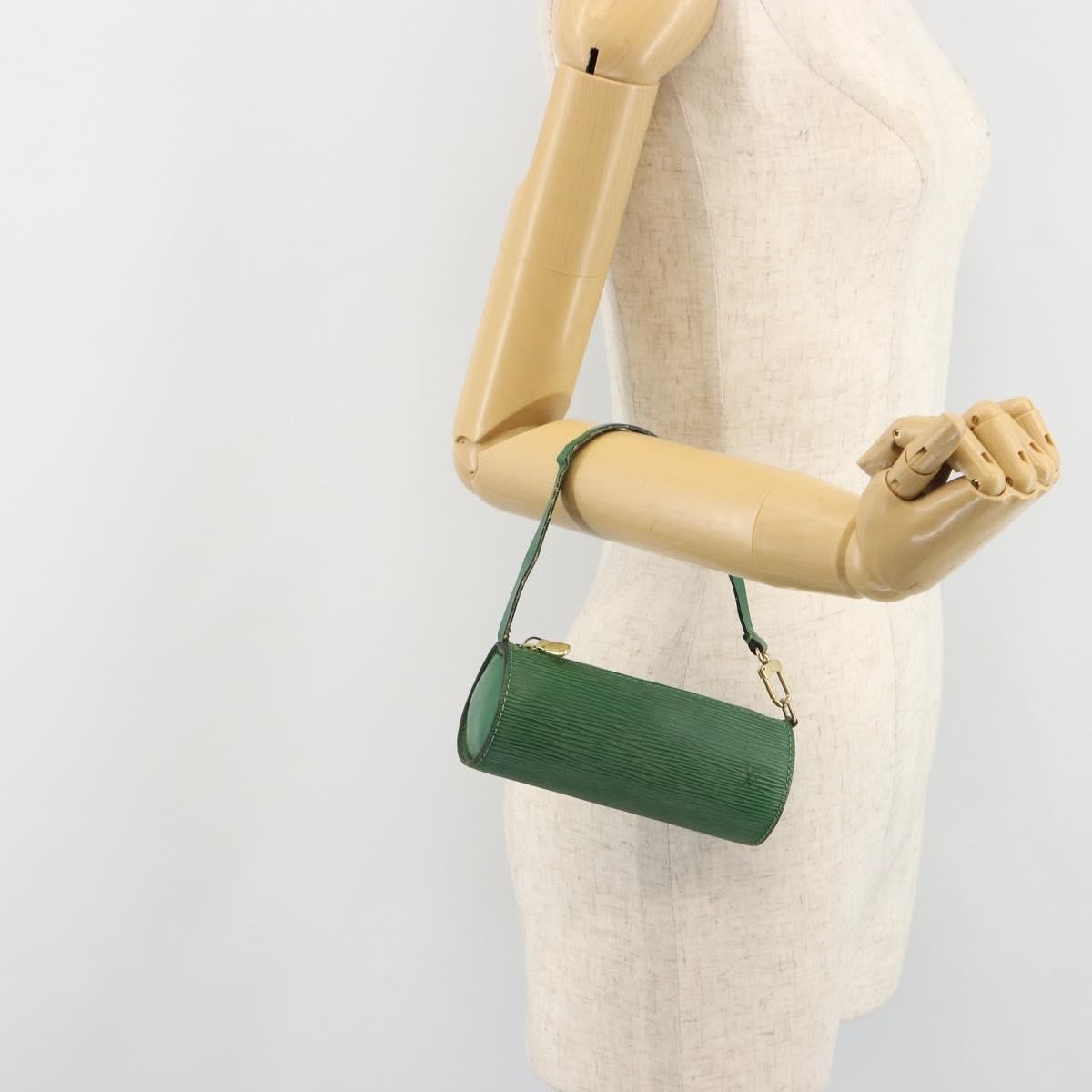 Louis Vuitton Soufflot Pochette Epi Leather Green Leather Clutche & Pouche Bag (Pre-Owned)