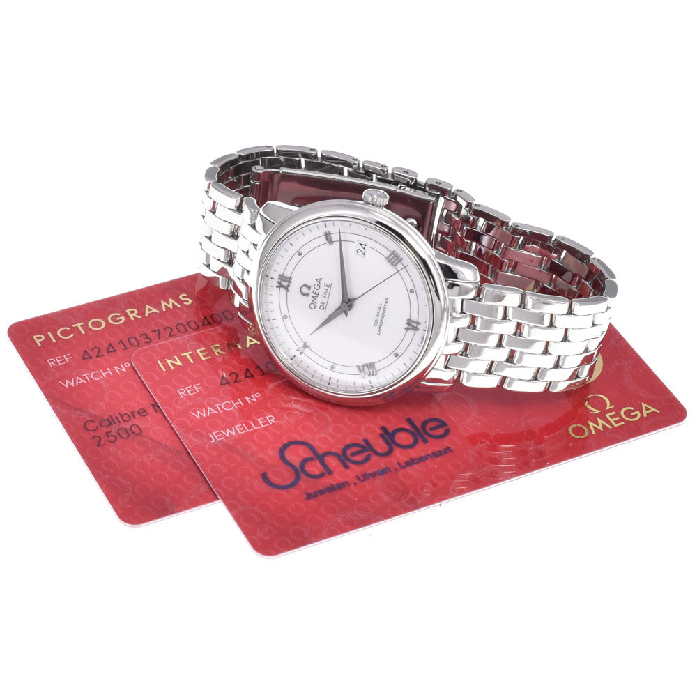 Omega De Ville Prestige Co-Axial Chronometer Automatic Stainless Steel Watch (Pre-Owned)