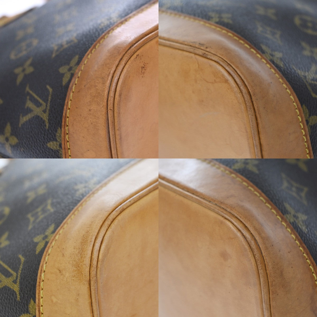 Louis Vuitton Alma Monogram Canvas Brown Leather Handbag (Pre-Owned)