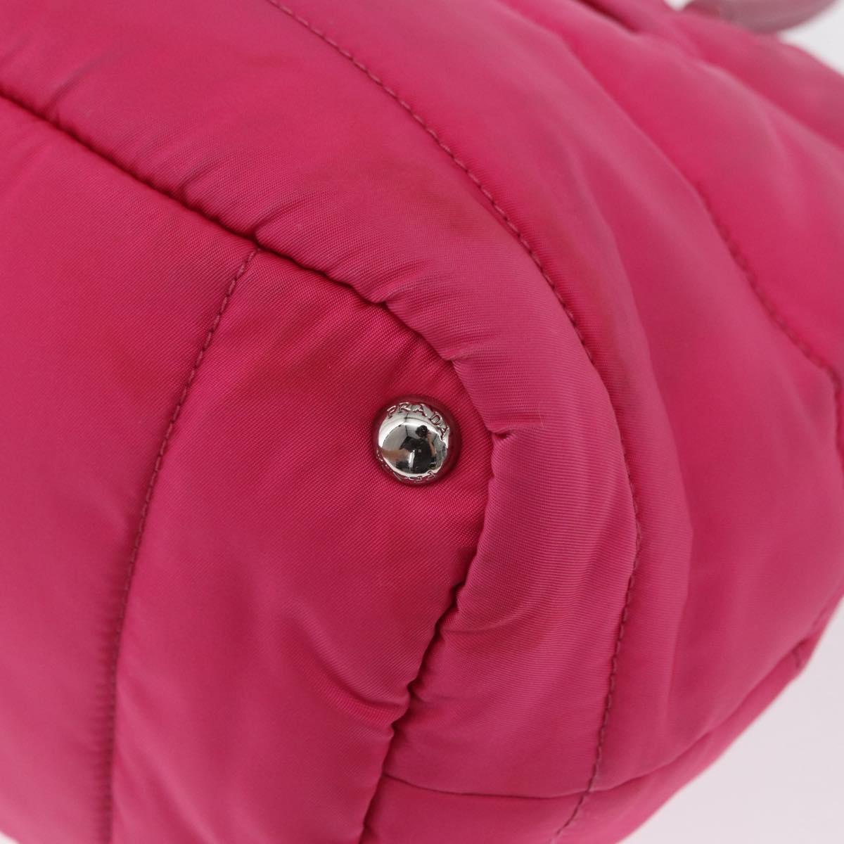 Prada Bomber Tessuto Pink Nylon Tote Bag Bag (Pre-Owned)