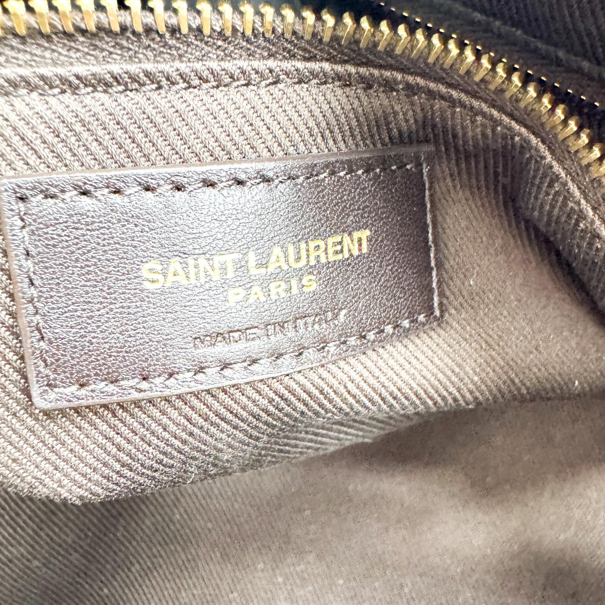 Saint Laurent Le Monogramme Monogram All Over Coated Canvas And Leather Black Canvas Shoulder Bag Bag (Pre-Owned)