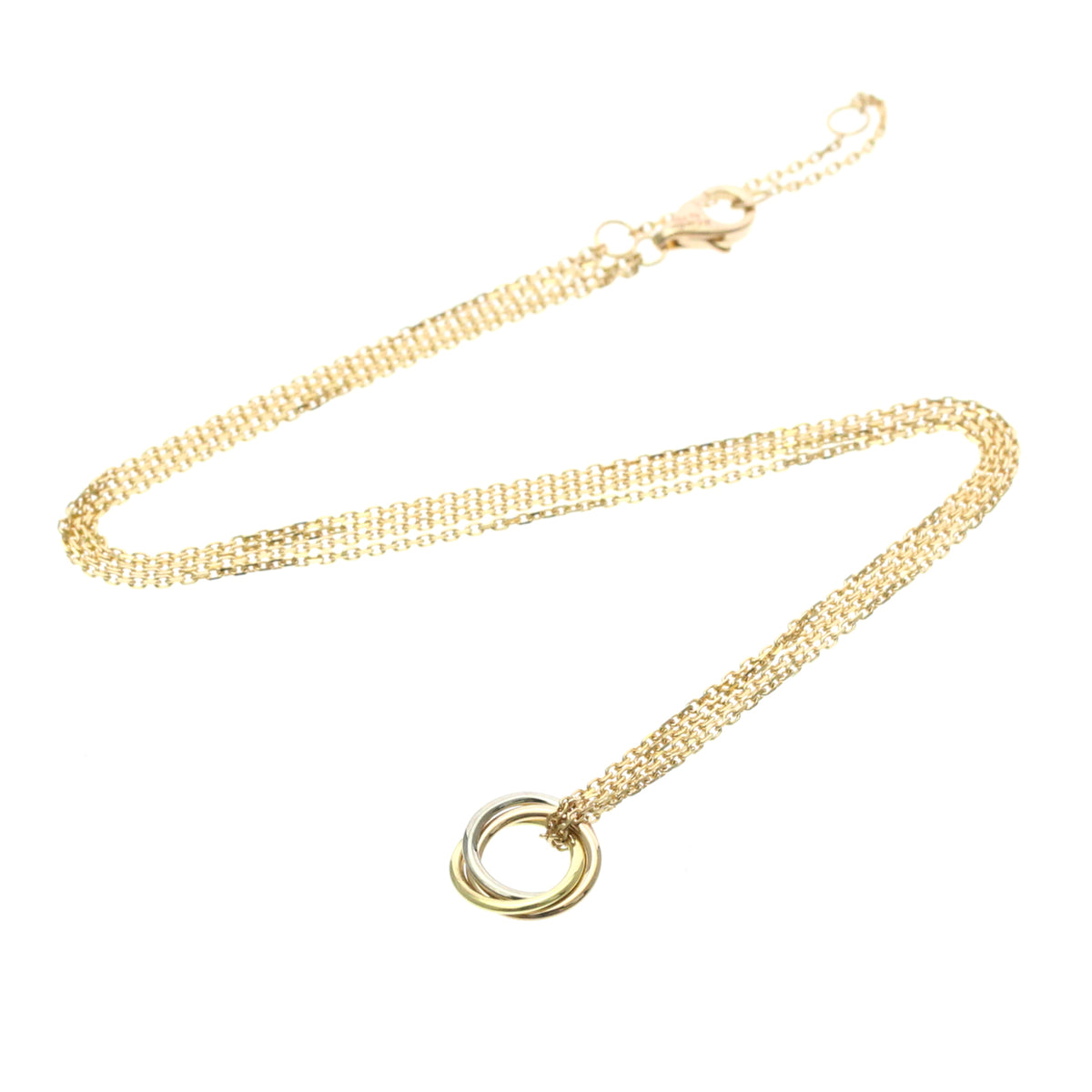 Cartier Trinity Choker 18K Tricolor Gold Gold Gold Necklace Jewelry (Pre-Owned)